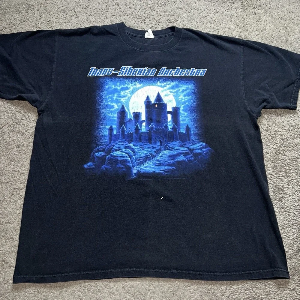 VINTAGE Trans Siberian Orchestra Tour Shirt Adult XL Black 2008 Concert Mens - Picture 2 of 7